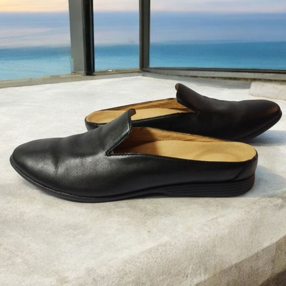 Dansko Lexie Milled Nappa Leather Black Slip-On Mule Women's Eur 37 US 6.5-7